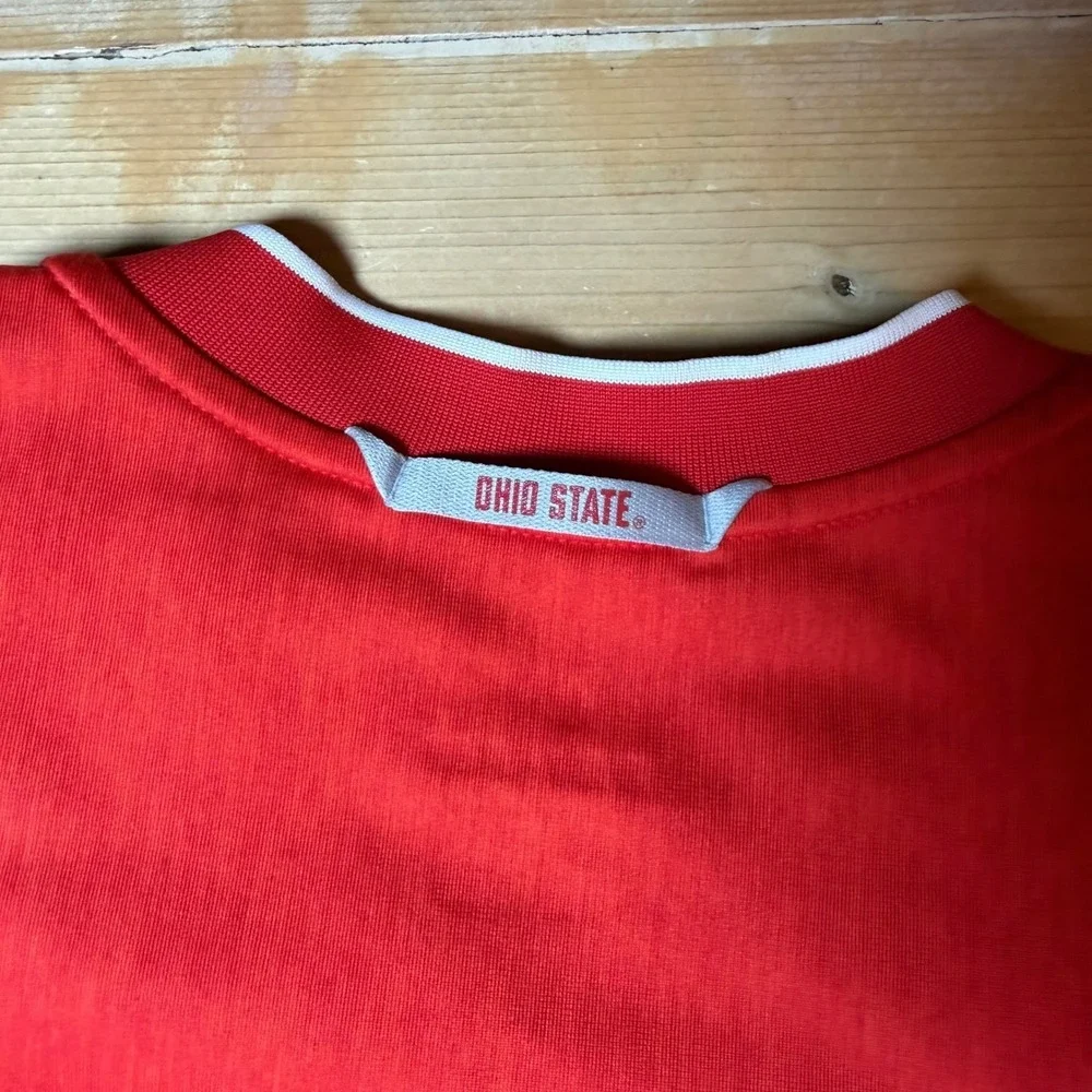 Nike Ohio State Buckeyes Dri-FIT Quarter Zip Pullover Red Mens Medium 35900X-OS5
